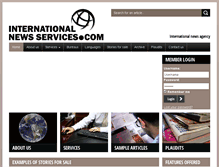 Tablet Screenshot of internationalnewsservices.com